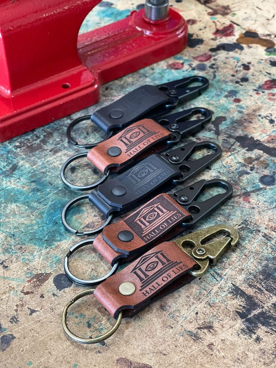 Leather Keychain – Hall of Lies Clothing